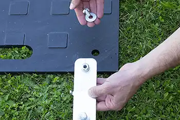 Verbindung Lastverteilungsplatten zu Fahrspuren