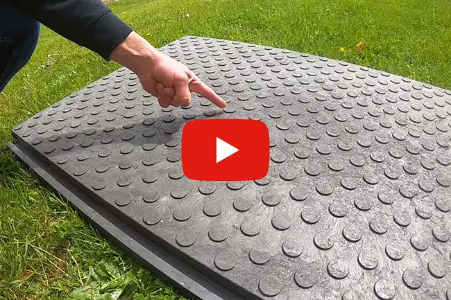 Video Schwerlastmatte TERRAcargo Aufbau und Abbau sowie Handhabung und Einsatz erklärt