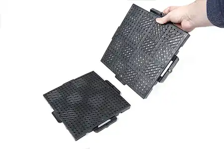 Verbindung Bodenschutzplatte f&uuml;r Fl&auml;chenschutz