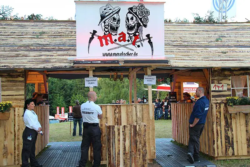 Bildinhalt: Eingangsbereich Metal Open Air