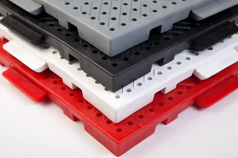 Bodenplatte Messeboden Colour Draufsicht 4 Farben