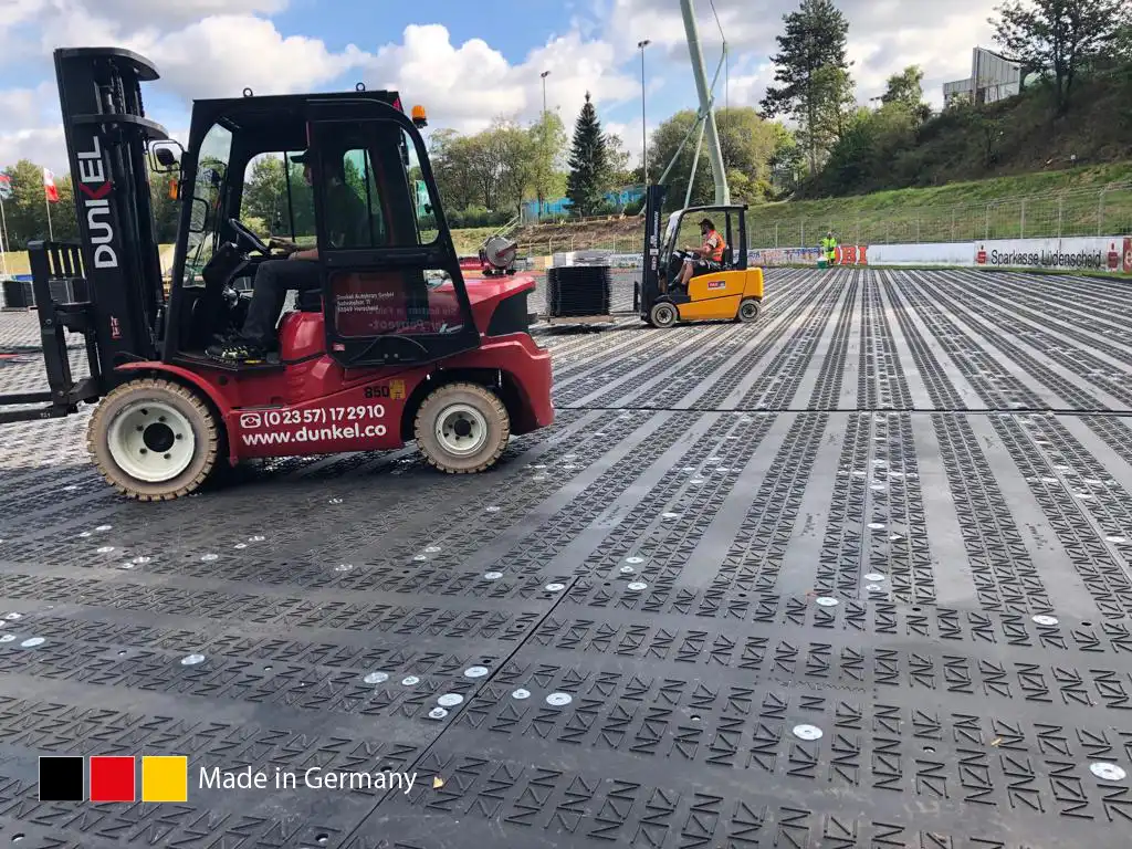 Fahrplatten und Schwerlastsysteme von TERRAGUIDE® Fahrplatten und Schwerlastsysteme TERRAGUIDE®